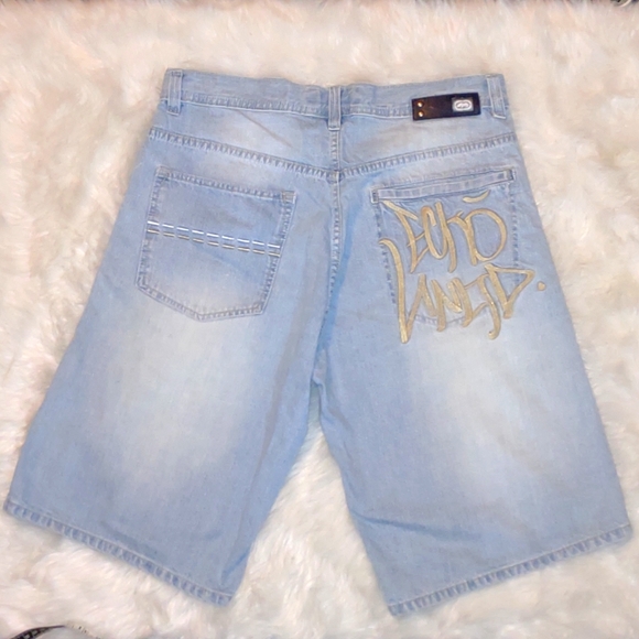 😻💜VINTAGE💜 ECKō UNLTD® Y2K 5 Pocket Baggy Jean's - Picture 4 of 9